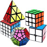 Coolzon Cubo de Velocidad Puzzle Cubes Speed Cube- Juego de Puzzle para Niños Adultos (Paquete de 5)